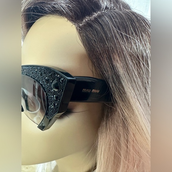 Miu Miu Glitter Black Sunglasses main image 5
